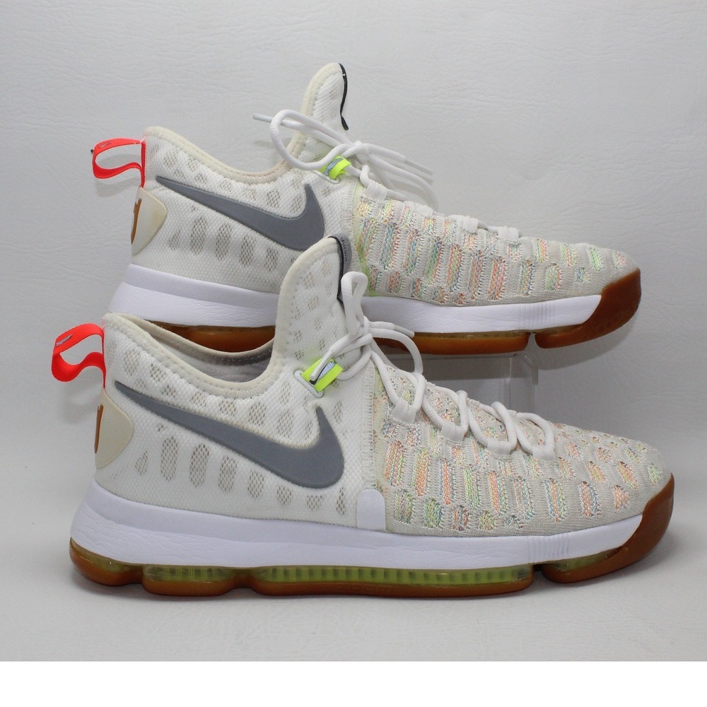Nike Zoom KD 9 Summer Pack White Multi-Color Gum 843392-900 Mens 11